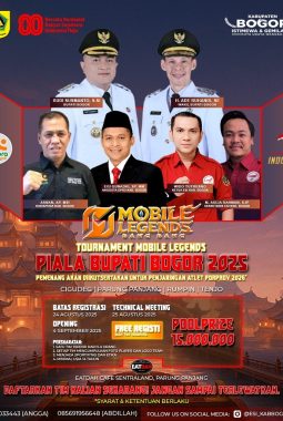 Turnamen Mobile Legends Piala Bupati Bogor 2025, Gratis Pendaftaran & Hadiah Besar